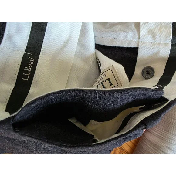 L.L. Bean Mens Gray Wool Comfort Waist Pants 33W - Picture 4 of 8